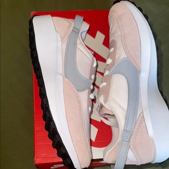 Nike Waffle Debut Pink and Gray Sneakers - Picture 3 of 4